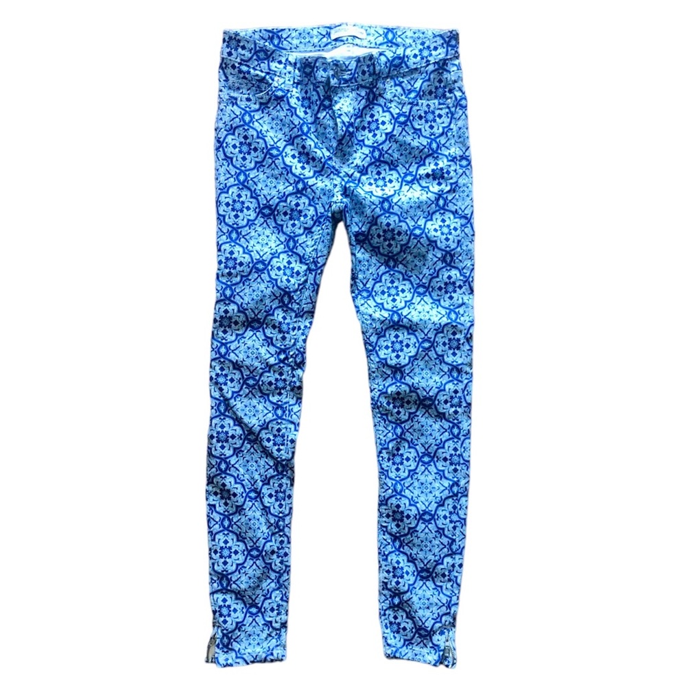 Zara The Ceramic Skinny Ankle Pants, size 4